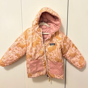 Patagonia 4t Reversible Down Sweater Hoody Coat